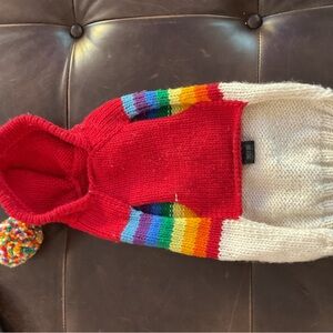 Chilly Dog Rainbow Hood Sweater